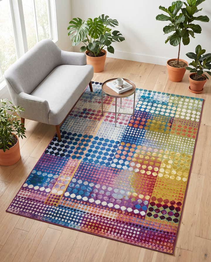 4' x 6' Easy-Clean Modern Indoor / Outdoor Rug