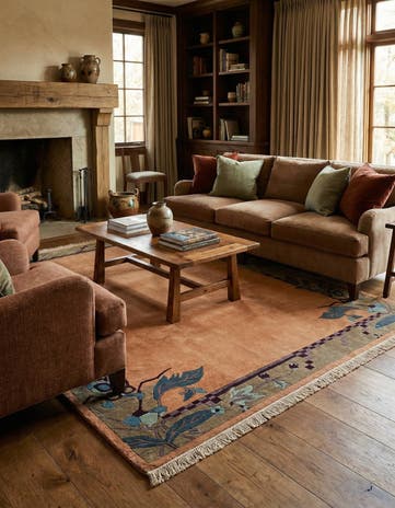 6' 3 x 9' 1 Hand Knotted Nepal Wool Rug