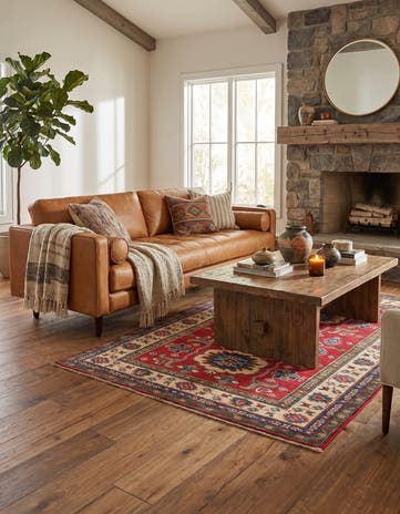 4' x 6' Hand Knotted Kazak Rug