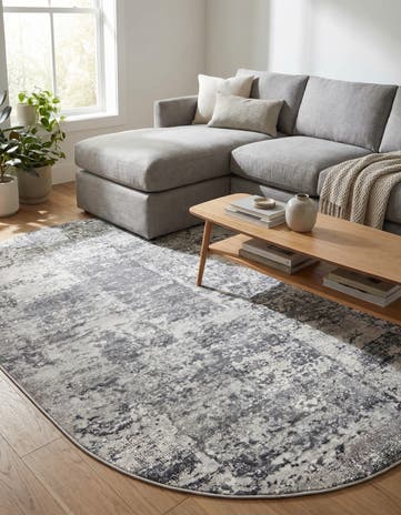 Gray Finsbury Oval Rug