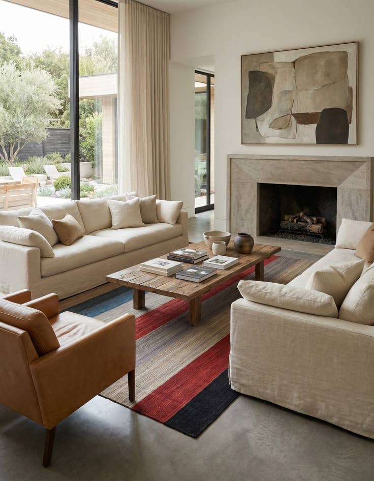 Detail image of 6' x 12' 6  Hand Woven Kilim Modern Wool Runner Rug