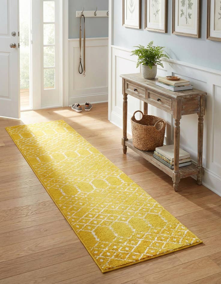 Detail image of 2' x 8' Paxon Trellis Runner Rug