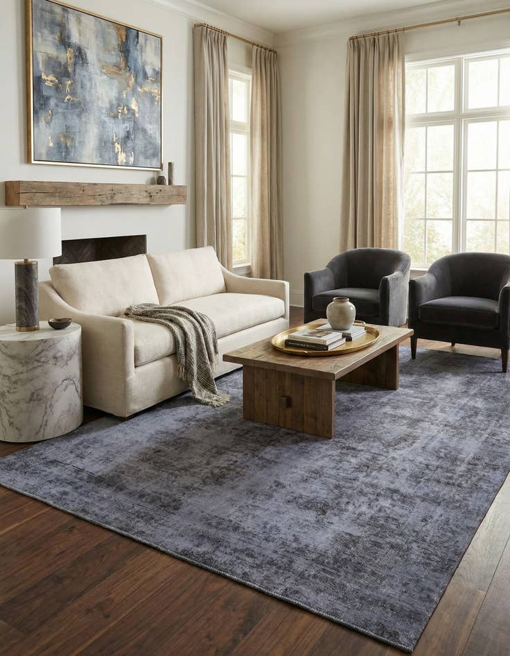 Detail image of 7' x 10' 2  Hand Knotted Ultra Vintage Persian Wool Rug