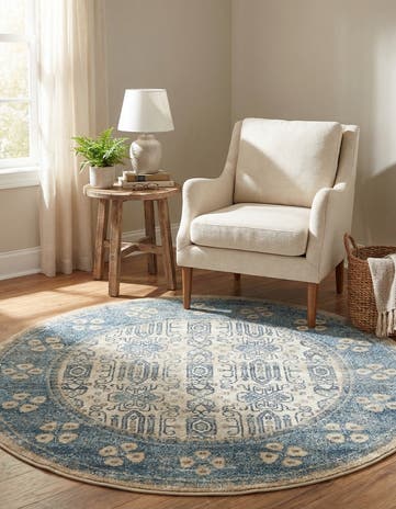 4' x 4' Viola Round Rug