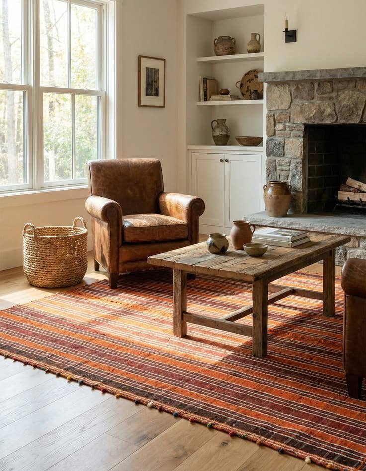 Detail image of 4' 11 x 7' 1 Jajim Rug