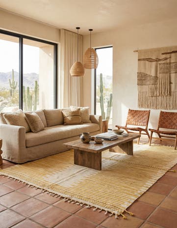 7' x 11' Hand Knotted Moroccan Wool Rug