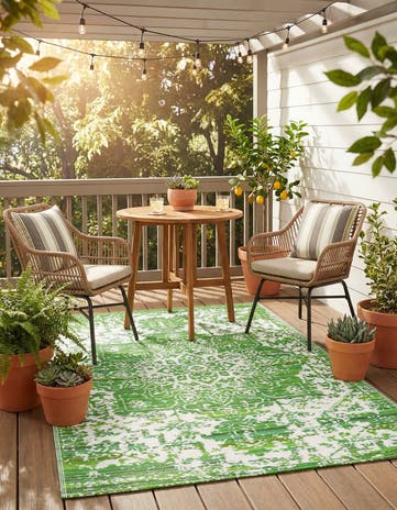 4' x 6' Easy-Clean Vista Breeze Indoor / Outdoor Rug