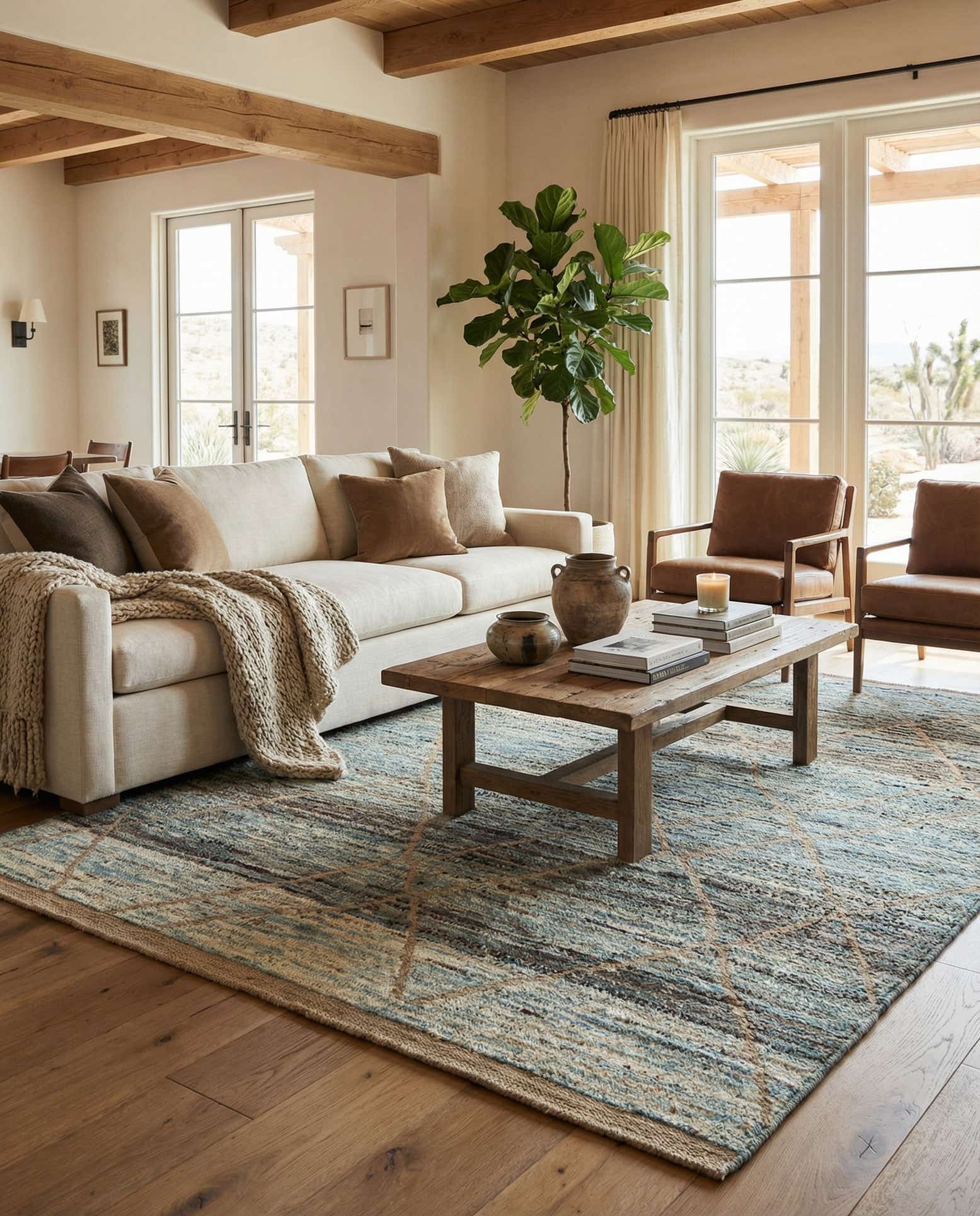 5' 6 x 7' 7 Beni Marok Rug