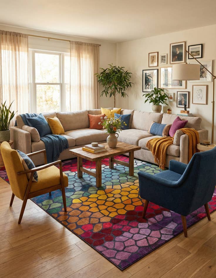 Detail image of 10' 6 x 16' 5  Washable Casablanca Rug