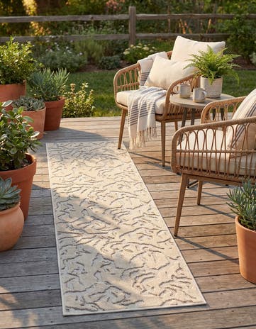 2' x 8' Easy-Clean Sabrina Soto Indoor / Outdoor Runner Rug