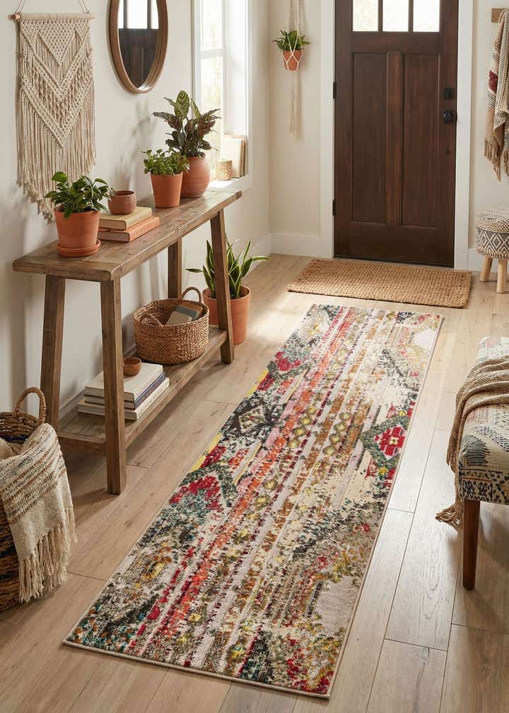 2' 7 x 10' Easy-Clean Casablanca Indoor / Outdoor Runner Rug