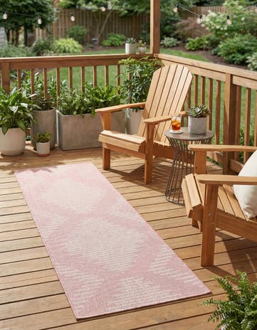 2' x 5' 3 Easy-Clean Modern Indoor / Outdoor Runner Rug