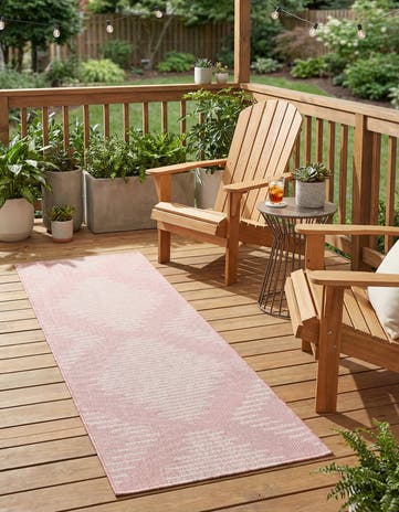 2' x 5' 3 Easy-Clean Modern Indoor / Outdoor Runner Rug
