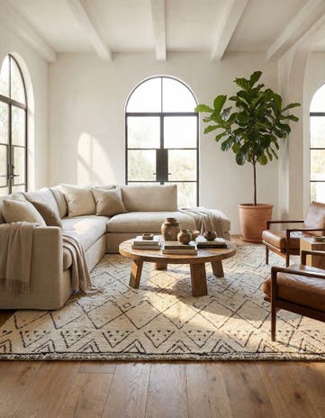 10' 2 x 14' 3 Hand Knotted Moroccan Wool Rug