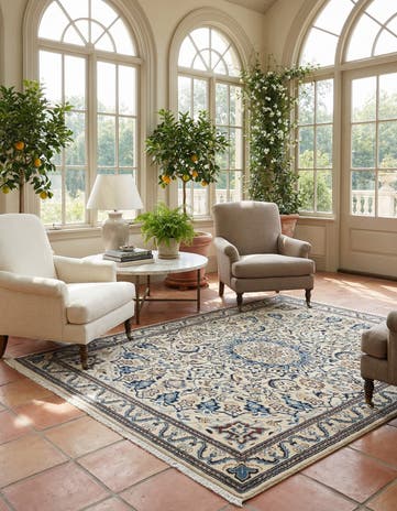 3' 10 x 6' 3 Nain Wool Rug
