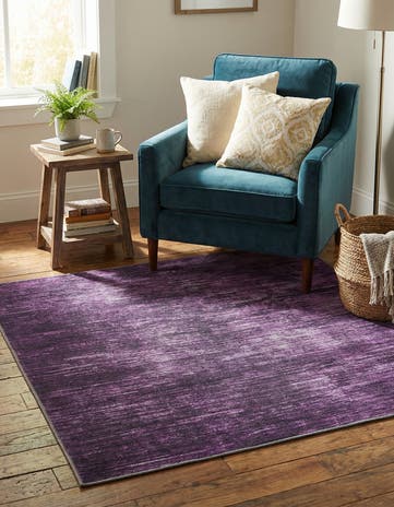 Purple Asha Square Rug