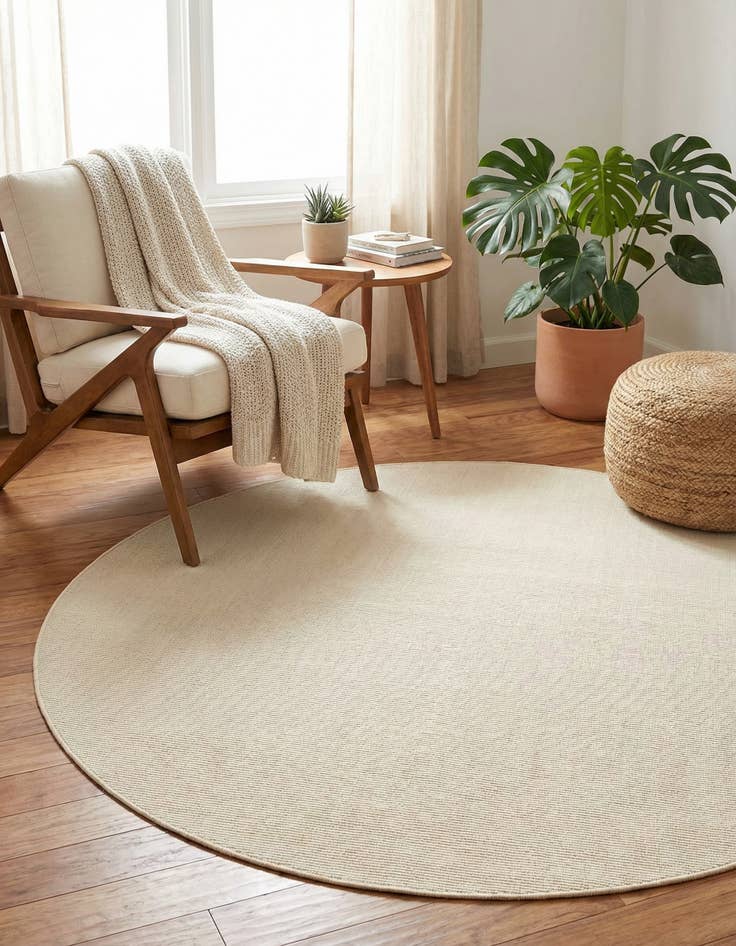 Detail image of 7' 10 x 7' 10 Easy-Clean Jill Zarin Palm Springs Indoor / Outdoor Round Rug