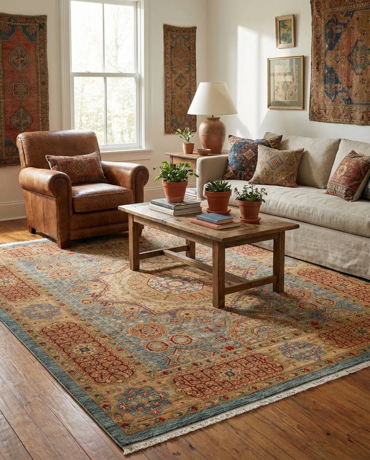 Detail image of 10' x 11' 4 Mamluk Rug