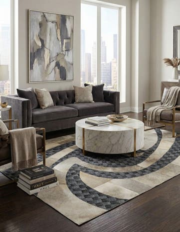 5' x 8' Cowhide - Patchwork Rug