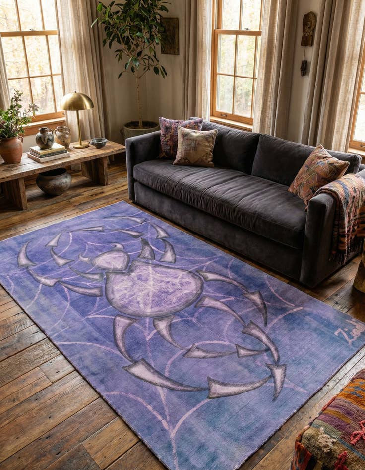 Detail image of 5' 8 x 10'  Hand Knotted Ultra Vintage Persian Wool Rug