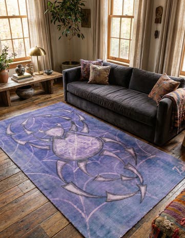 5' 8 x 10' Hand Knotted Ultra Vintage Persian Wool Rug