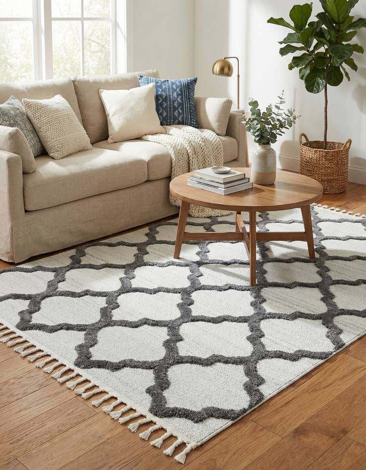 Detail image of 5' 3 x 7' 7  Washable  Indoor / Outdoor Rug