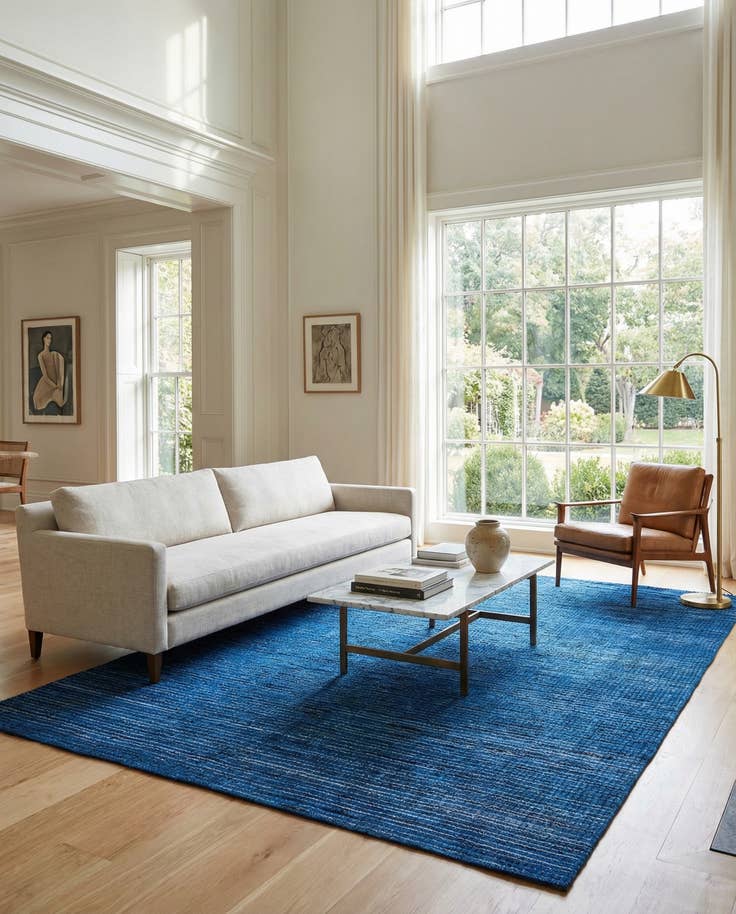 Detail image of 7' 10 x 9' 8 Hand Knotted Darya Wool Rug