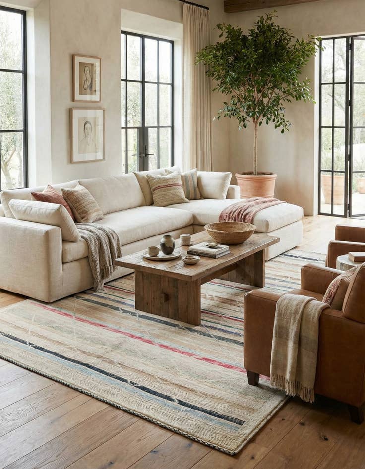 Detail image of 10' 2 x 14' 1  Hand Knotted Moroccan Rug