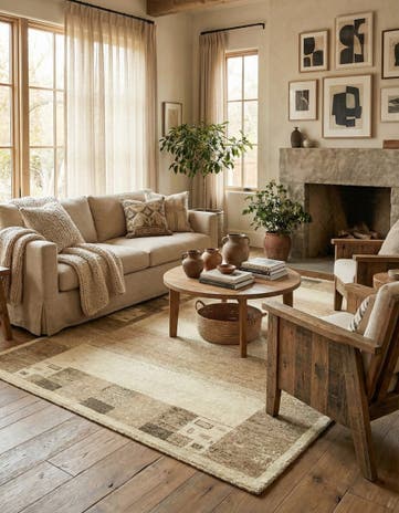 4' x 6' Hand Knotted Kashkuli Gabbeh Wool Rug