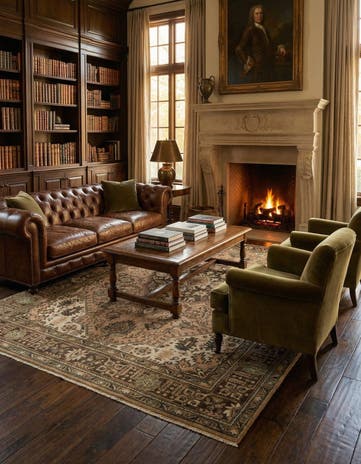 6' 6 x 9' 7 Hand Knotted Tabriz Persian Wool Rug