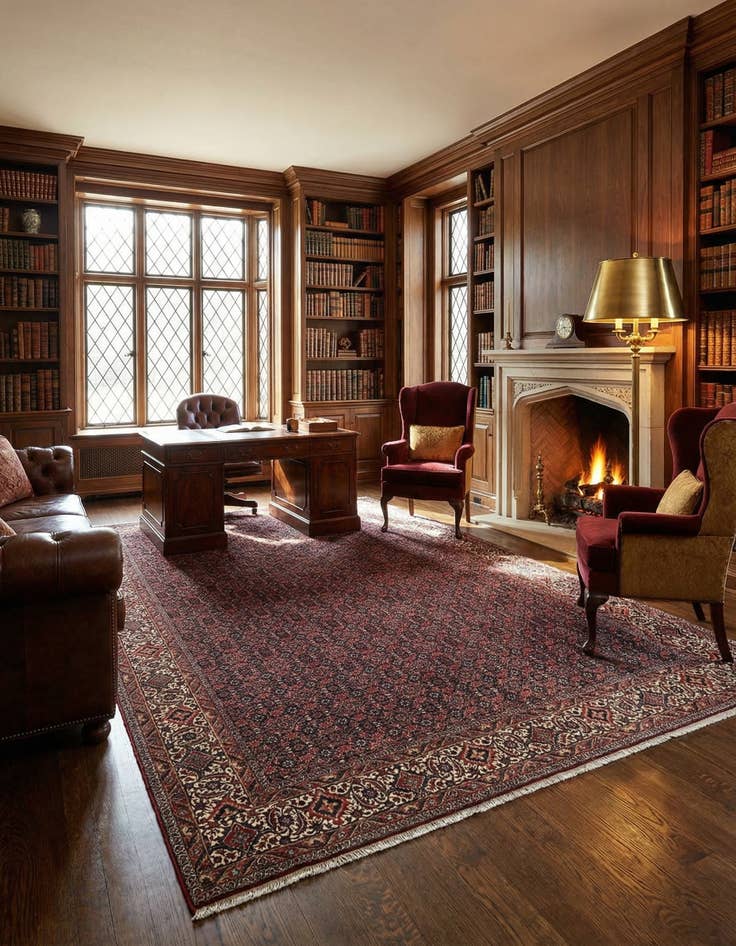 Detail image of  6' 11 x 10' Bidjar Wool Rug