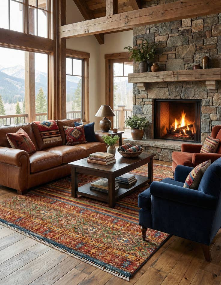 Detail image of  5' 6 x 7' 10 Ariana Ziegler Wool Rug