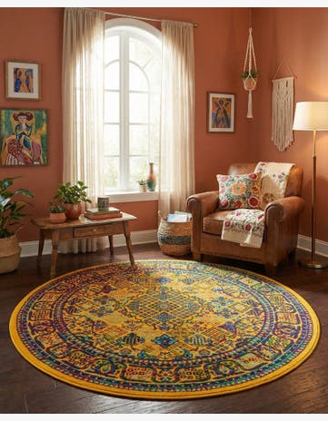 4' x 4' Calypso Round Rug