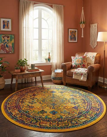 4' x 4' Calypso Round Rug
