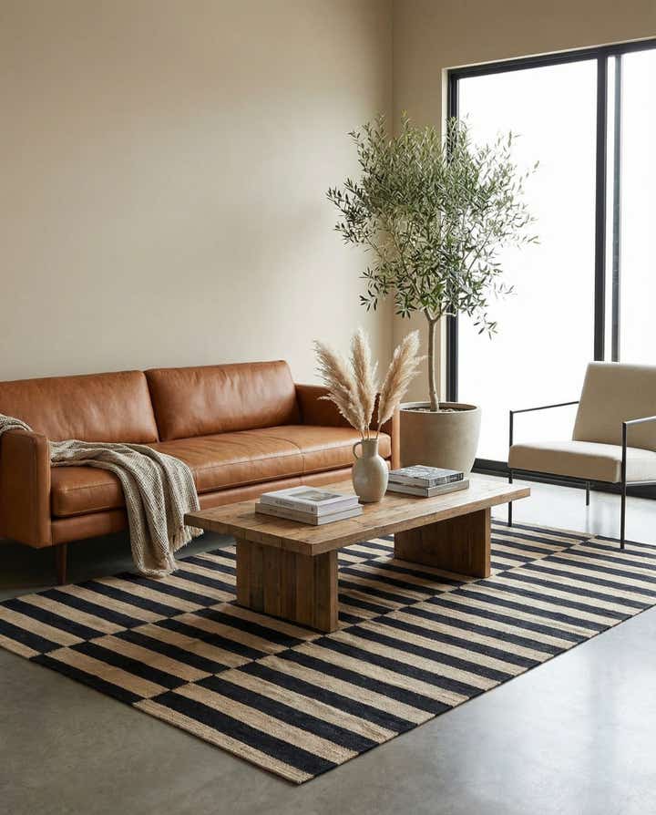 4' 3 x 6' Hand Woven Kilim Modern Wool Rug