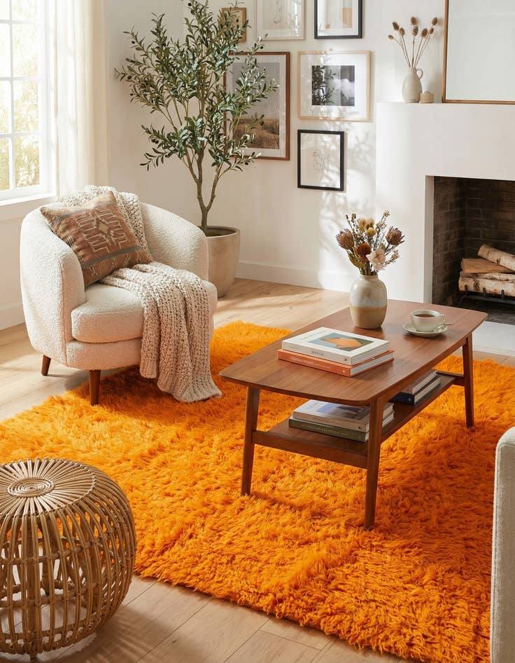 Detail image of 4' 7 x 6' 8  Hand Knotted Moroccan Wool Rug