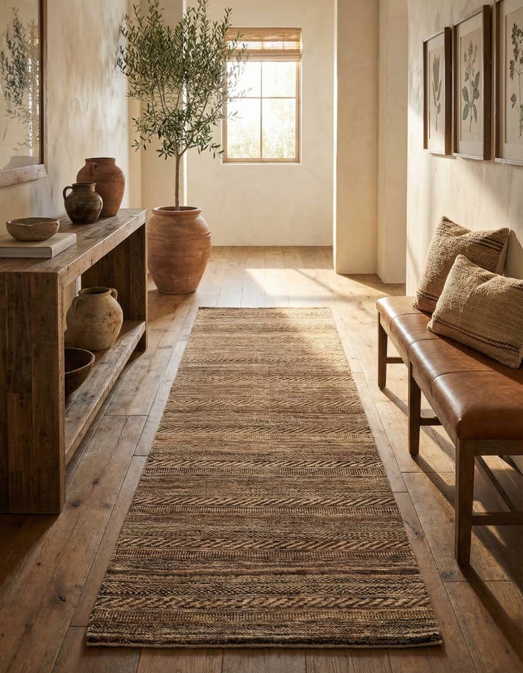 Detail image of 2' 7 x 10' 4 Juma Wool Runner Rug