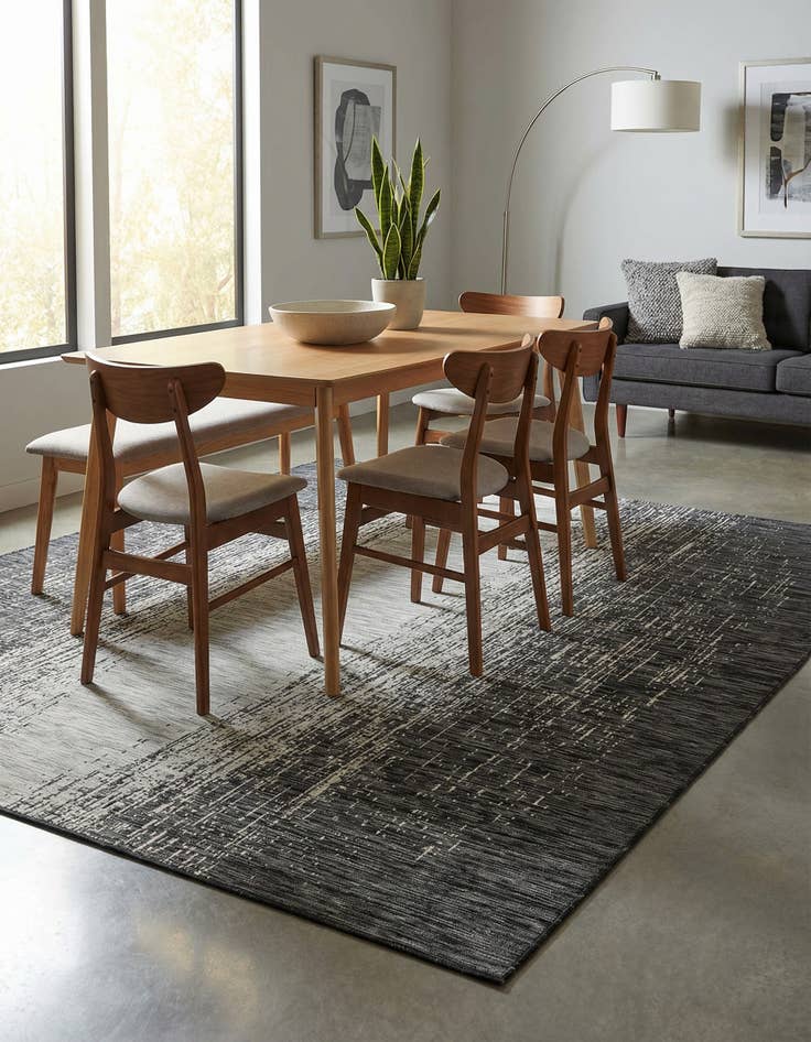 Detail image of 7' 10 x 11'  Washable Modern Indoor / Outdoor Rug