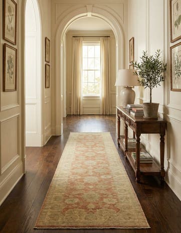 2' 7 x 9' 8 Hand Knotted Peshawar Ziegler Runner Rug