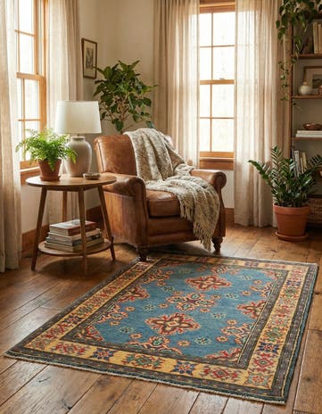 3' x 3' 10 Hand Knotted Kazak Rug