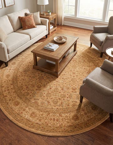 Cream Chelsea Round Rug