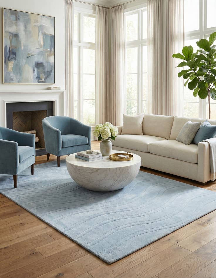 Detail image of 5' 9 x 8' 1  Hand Knotted Darya Wool Rug