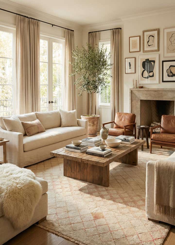 8' x 9' 6 Hand Knotted Darya Wool Rug