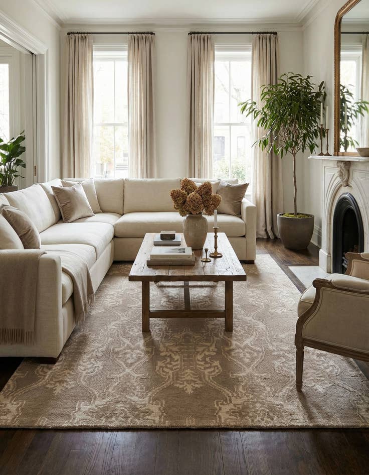 Detail image of 6' x 8' 10  Hand Knotted Luna Rug