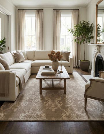 6' x 8' 10 Hand Knotted Luna Rug