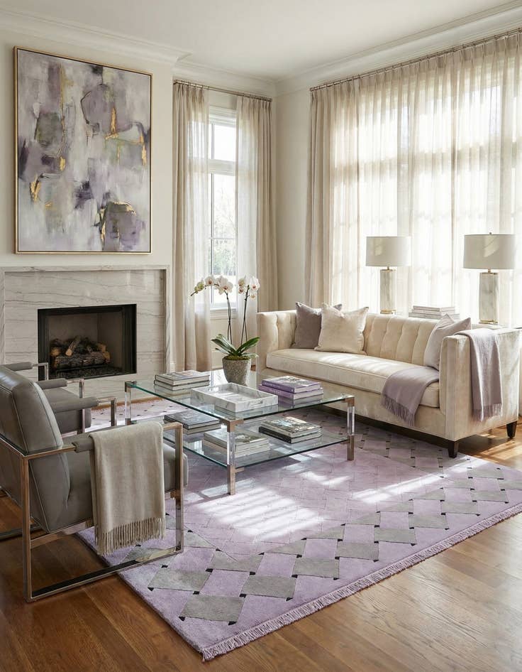 Detail image of 5' 5 x 7' 9  Hand Knotted Darya Wool Rug