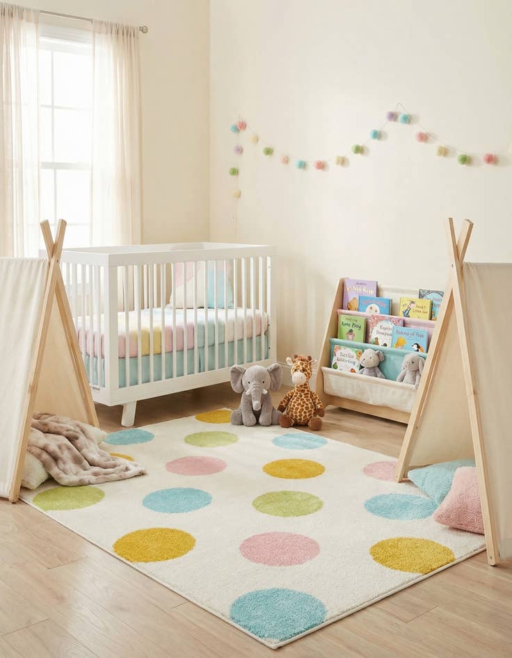 Detail image of  4' x 6' Whimsy Kids Rug