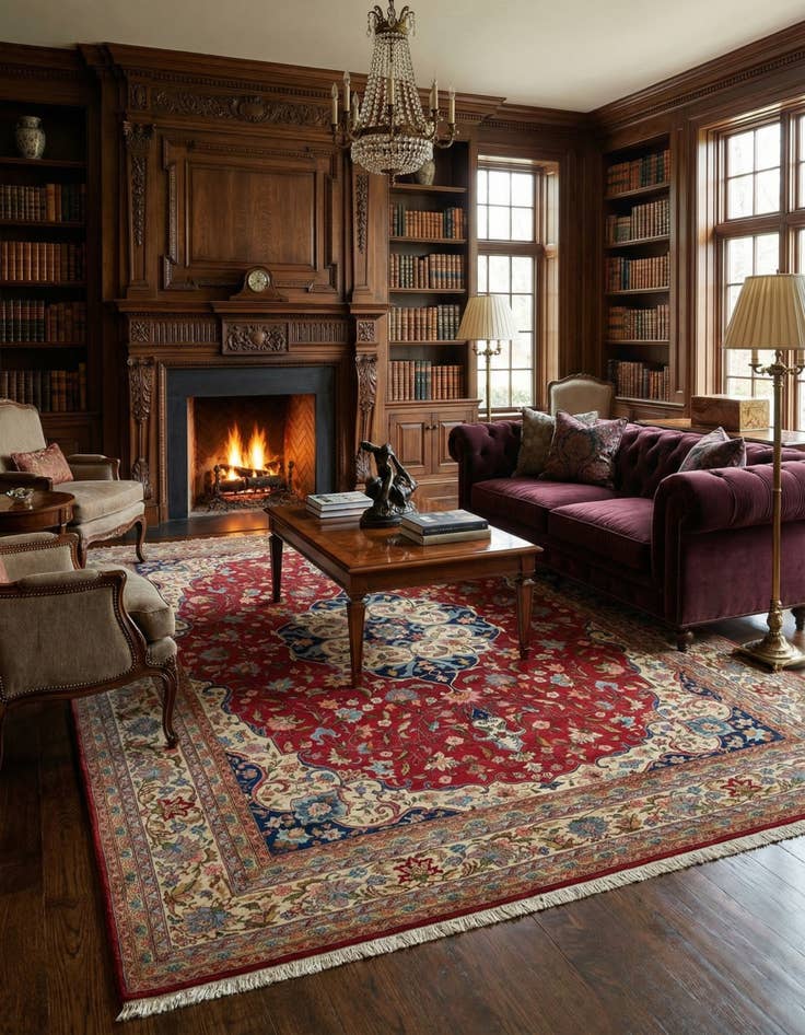 Detail image of  10' x 13' 2  Hand Knotted Tabriz Wool Rug