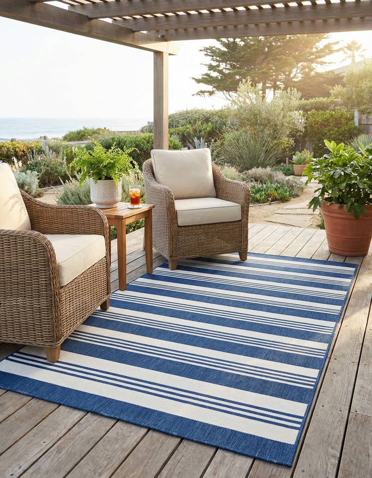 Detail image of 4' x 6'  Washable Sabrina Soto Ola Indoor / Outdoor Rug