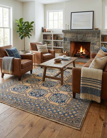 6' 6 x 10' Hand Knotted Kazak Rug